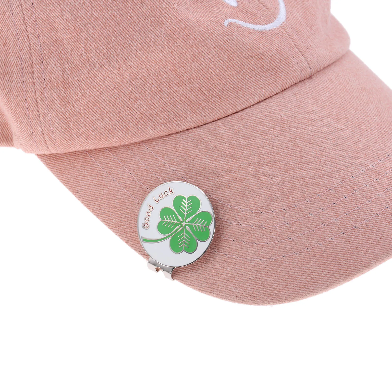 1 шт. отметка для мяча гольфа с магнитной шляпа/Кепки зажимы из цинкового сплава