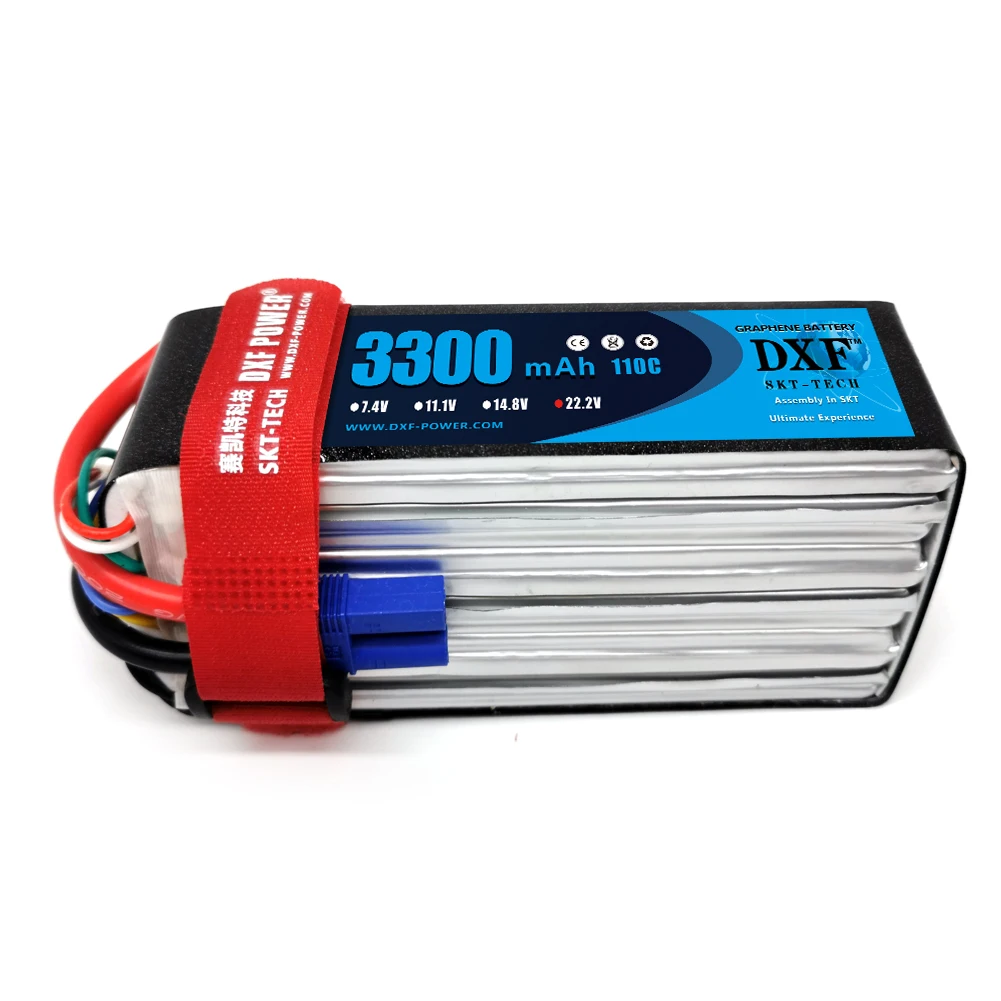 Аккумулятор DXF Lipo 6S 22 2 в 3300 мАч 110C для радиоуправляемого квадрокоптера вертолета