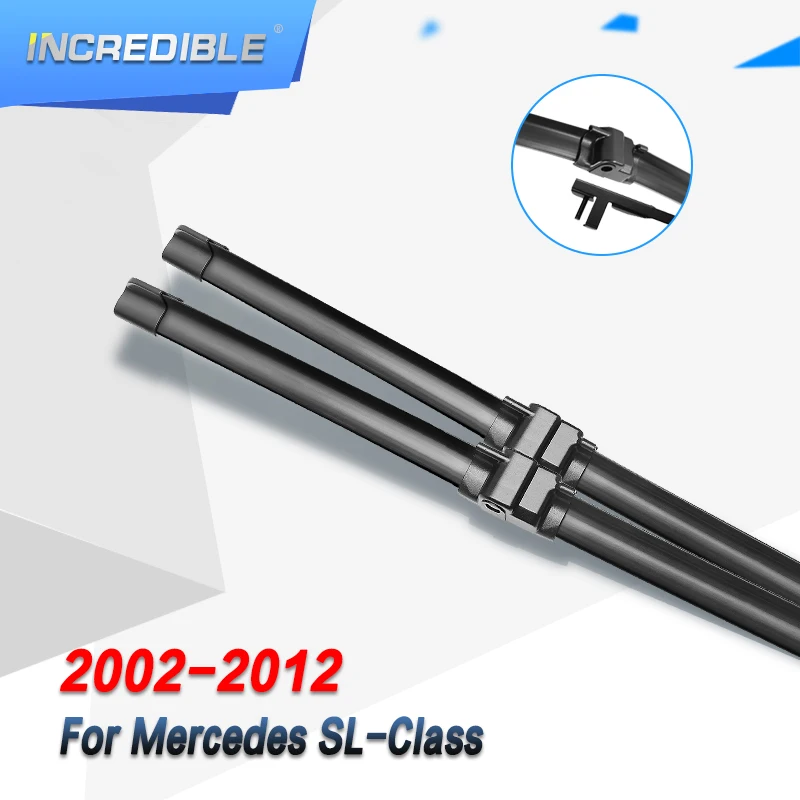 

Невероятные щетки стеклоочистителя для Mercedes Benz SL Class R230, подходят для боковых булавок SL 280 300 350 500 600 55 65 AMG