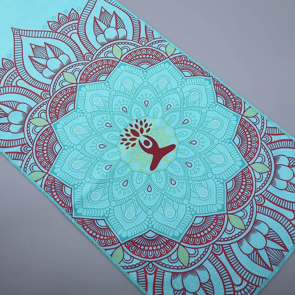 

100CM*30CM Yoga Towels Fitness Towels Printed Microfiber Sports Travel Towel Quick-drying Sweat-absorbent E7U5