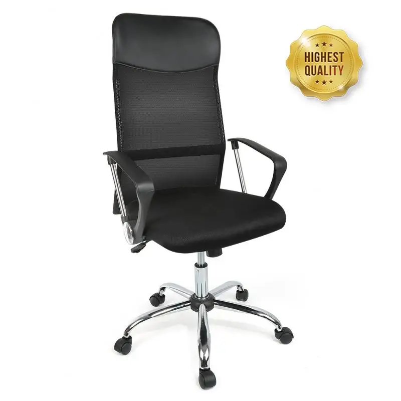 

Office Chair High Back Mesh Chair Height Adjustable Armchair With Swivel And Lumbar Support Ergonomic Office Executive Chair