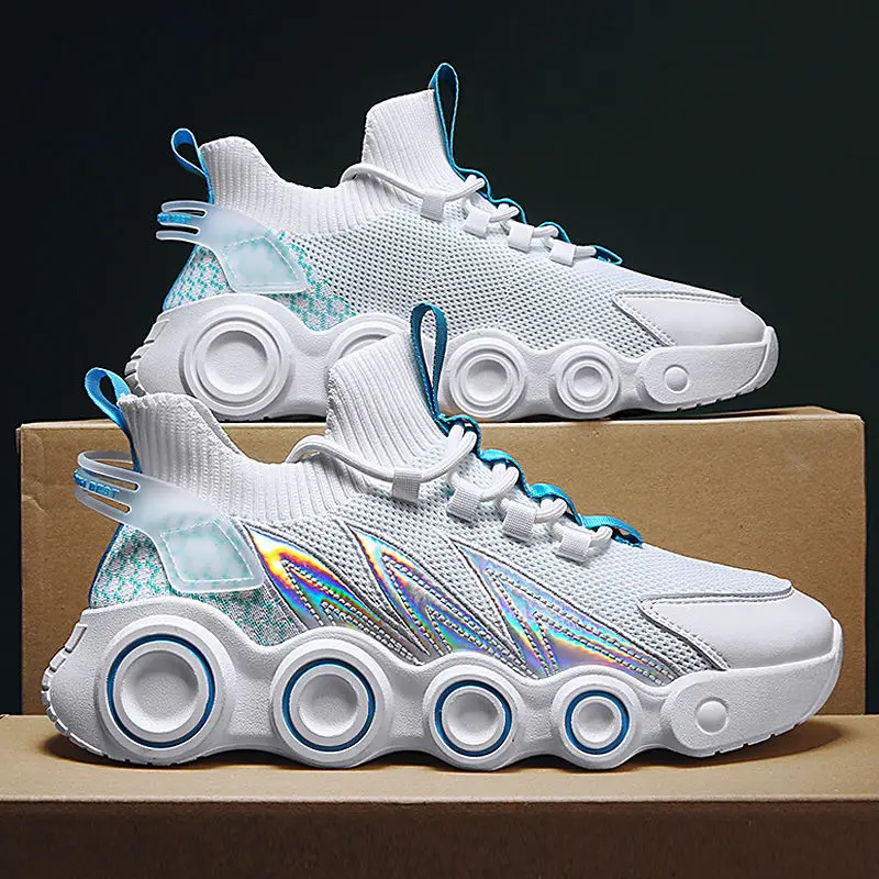 

Breathable Mesh Jogging Sneakers Men Athletic Shoes Men BreathableTrainers Light Weight Large Size Sneakers socks tide shoes