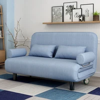 living room sofa bed furniture modern washable linen cotton solid wood frame natural sponge filler foldabe sofa bed