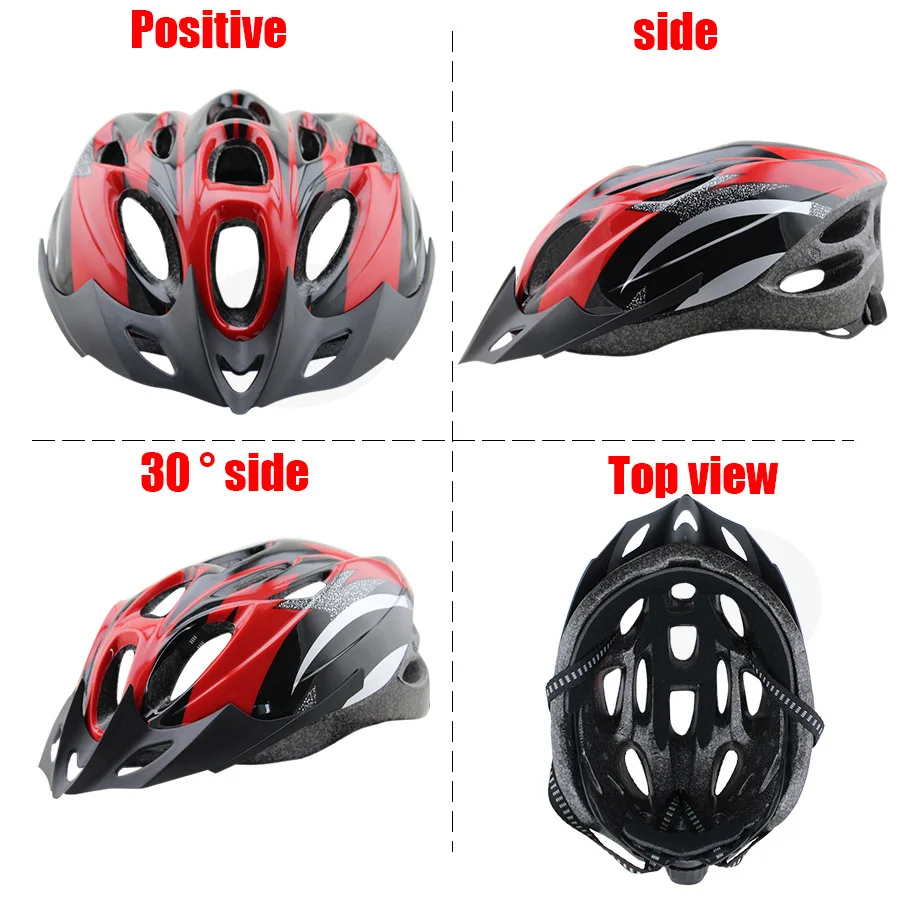 

Bicycle Helmet Impact Resistant Lightweight Wind Noise Blocker Head Safety Protection Cycling Head Wear Helmet Motorcycle Helme