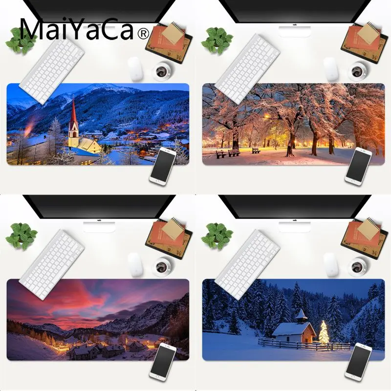 

Winter Light Snow Gamer Speed Mice Retail Small Rubber Mousepad Gaming Mouse Mat xl xxl 600x300mm for dota2 cs go