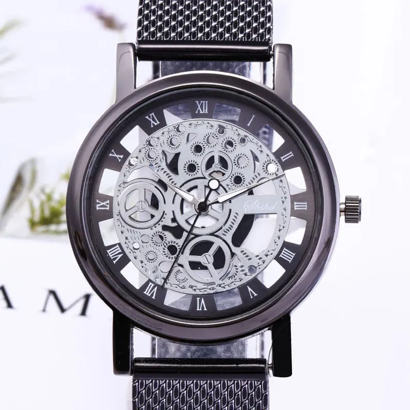 Новинка 2018 роскошные женские часы модные мужские с автоматическим дизайном