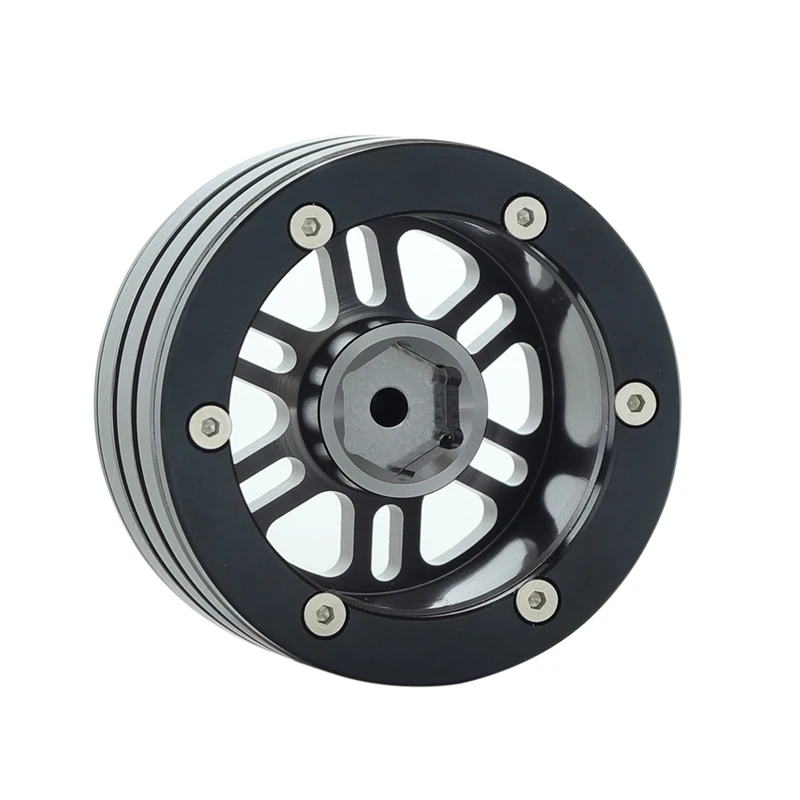 

2PCS Metal Alloy Beadlock Wheel Rims 1.9 Inch for SCX10 D90 1/10 RC Rock Crawler