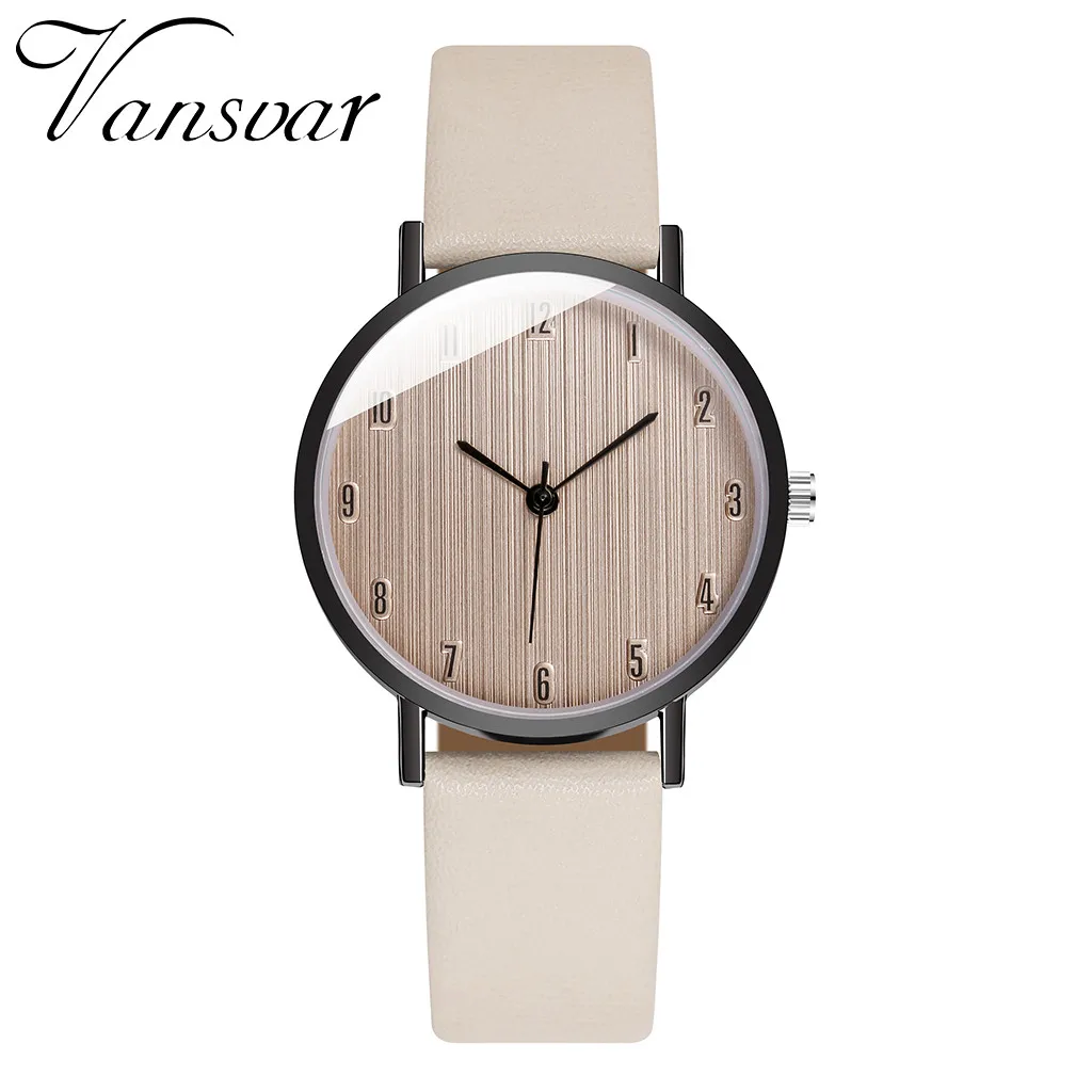 Минималистичные женские часы с кожаным ремешком простые черные повседневные