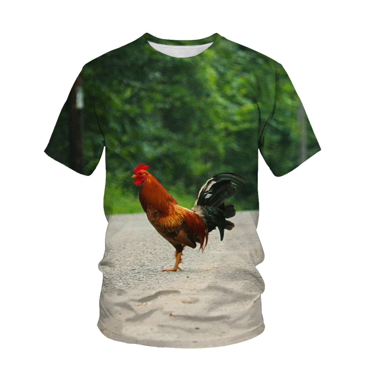 

Golden Rooster Annunciation Summer Fashion Men's T-shirt New 3D Printing Casual Cool Shirt