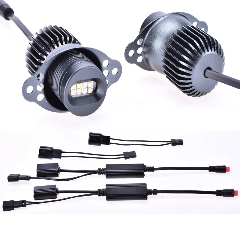 

2pcs 80w LED Angel Eyes Marker Canbus For BMW E90 E91 328i 335i 2009-2011 LCI Non Xenon Headlight White Error Free