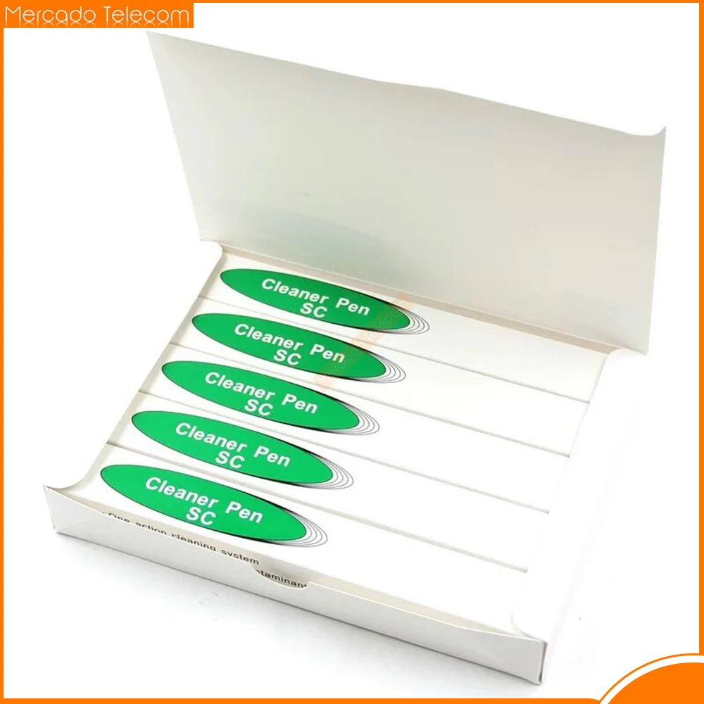 5PCS/lot LC/SC/FC/ST One Touch Cleaning Tool 1.25mm and 2.5mm Cleaning Pen 800 Cleaning Fiber Optic Cleaner
