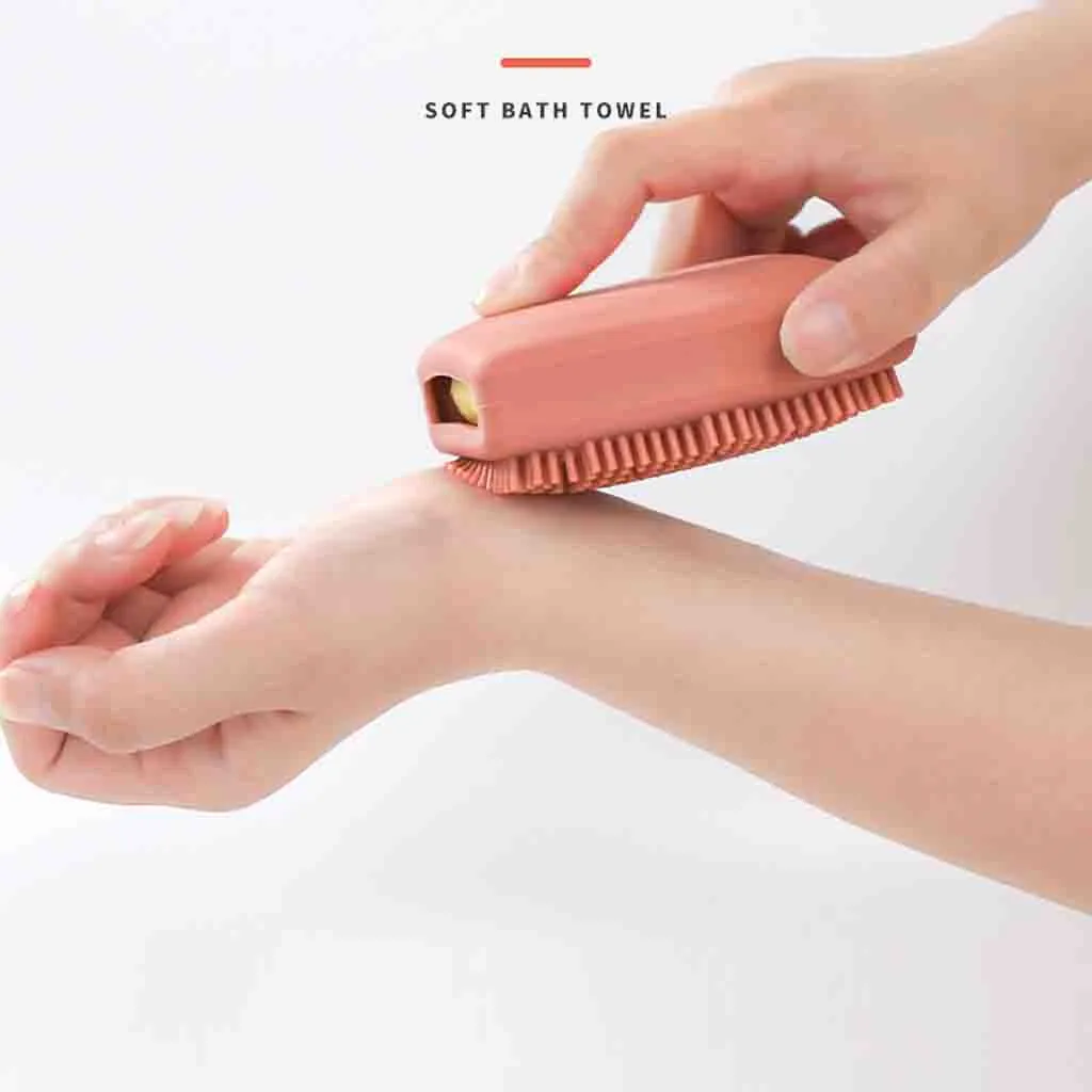 Быстро вспенивающаяся щетка для ванны мягкая силиконовая Массажная растирания