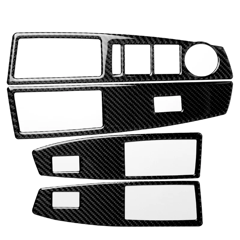 4 шт. стеклоподъемник из углеродного волокна переключатель декоративная панель