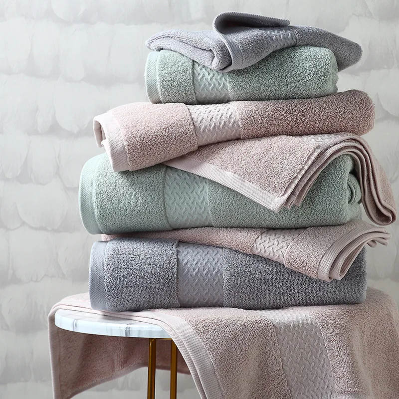 

AHSNME 100% cotton Amy bath towel pink gray green children's towel Super absorbent non-linting luxury hotel towel Custom LOGO