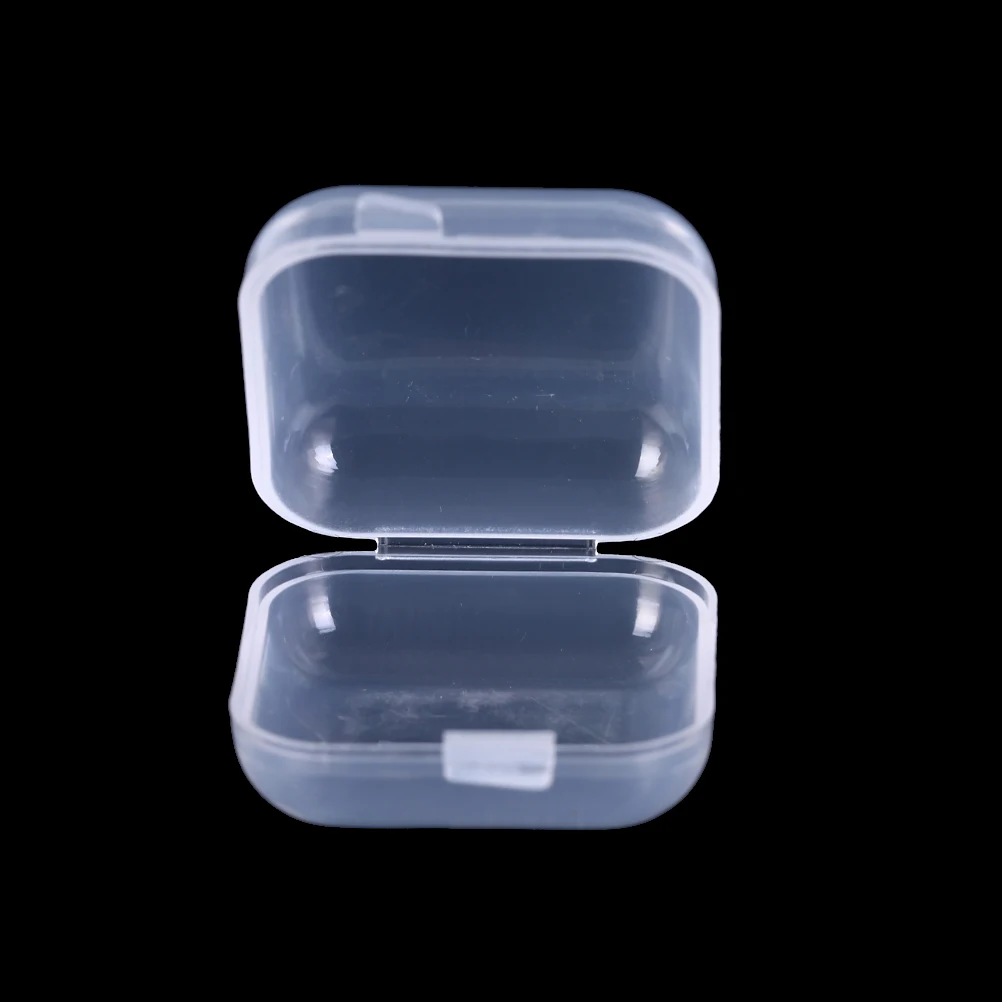 10/20/50Pcs Mini Clear Plastic Small Box Jewelry Earplugs Storage Box Case Container Bead Makeup Clear Organizer Gift images - 6