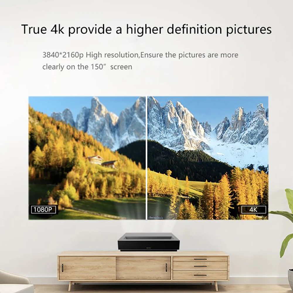 Fengmi кинотеатр 4k ТВ домашний ALPD 3 0 лазерный проектор 1700Ansi люмен 3D 3840x2160 dpi видео Android