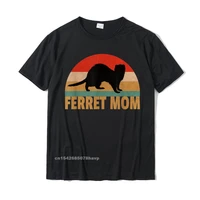 funny ferret retro pet ferret mom vintage gift t shirt summer tops t shirt cotton mens tshirts summer new arrival