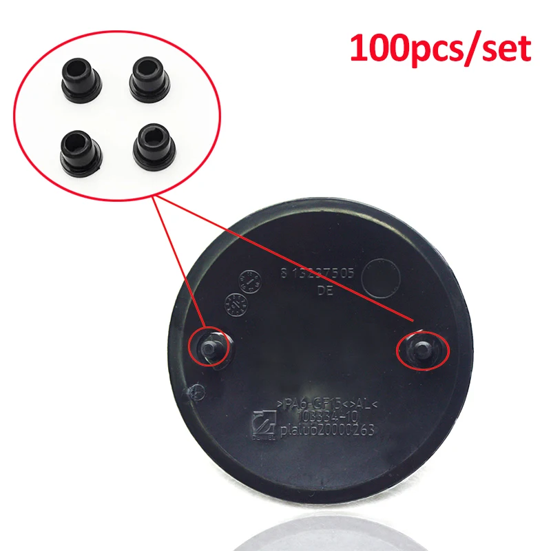 

100pcs Front Rear Emblem Fastener Grommets abs Accessory For BMW 3 5 7 Series E32 E34 E36 E38 E39 E46 E53 E60 E65 E66 E90 M3 M5
