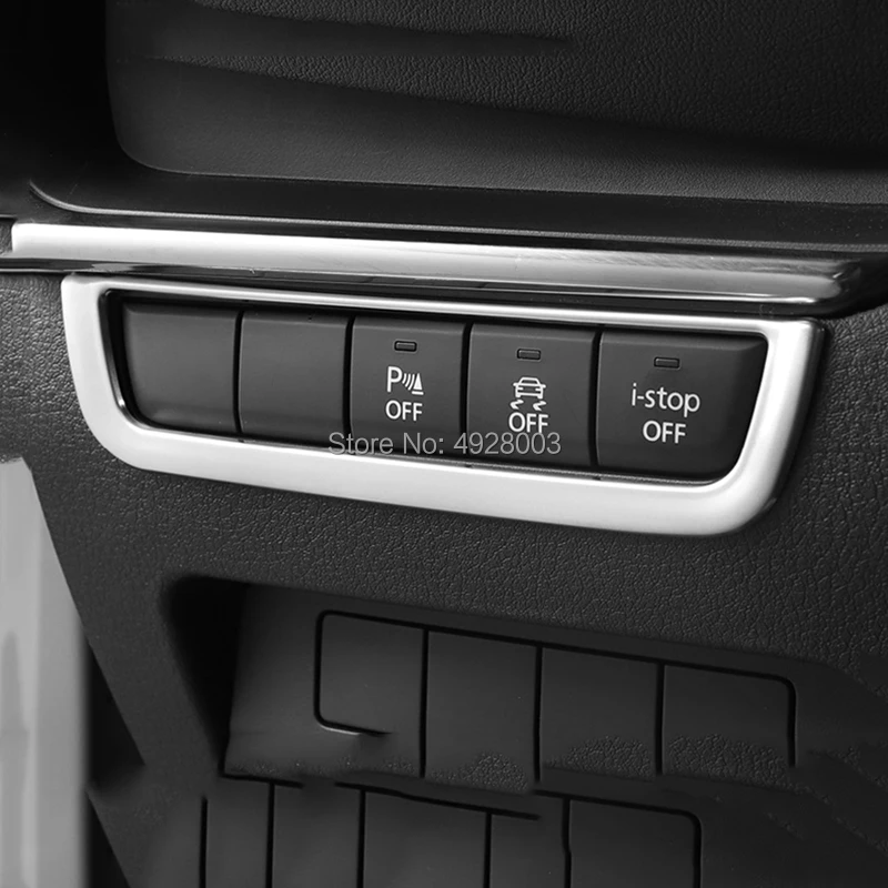 Для Mazda3 Mazda 3 Axela BP 2019 2020 противоскользящая Кнопка i Stop крышка рамы отделка наклейки