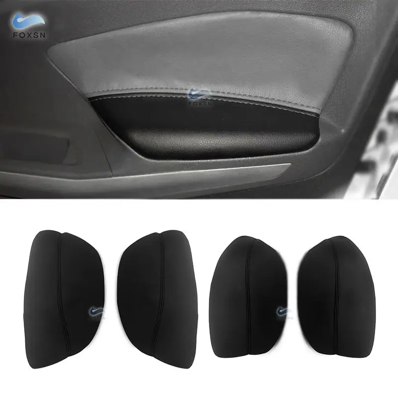 

For Ford Kuga EcoSport 2013 2014 2015 2016 2017 2018 Car Door Handle Armrest Panel Microfiber Leather Cover Protective Trim