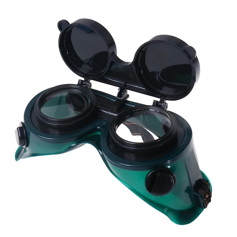 

Eyes Protection Soldering Safety Lenses Brazing Durable Welding Glasses Adjustable Soft Frame Cutting Two Layers Goggles Flip-Up