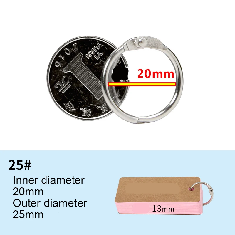 5 шт. металлические кольца для блокнота OLOEY S0185