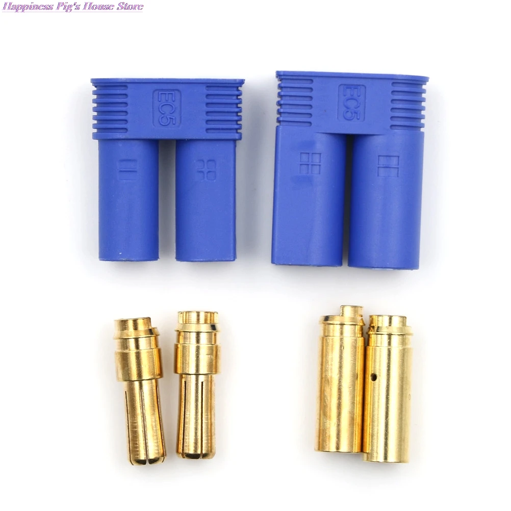 

1set EC5 Bullet Connectors Plugs Adapters Male / Female Losi Style 5mm Brand