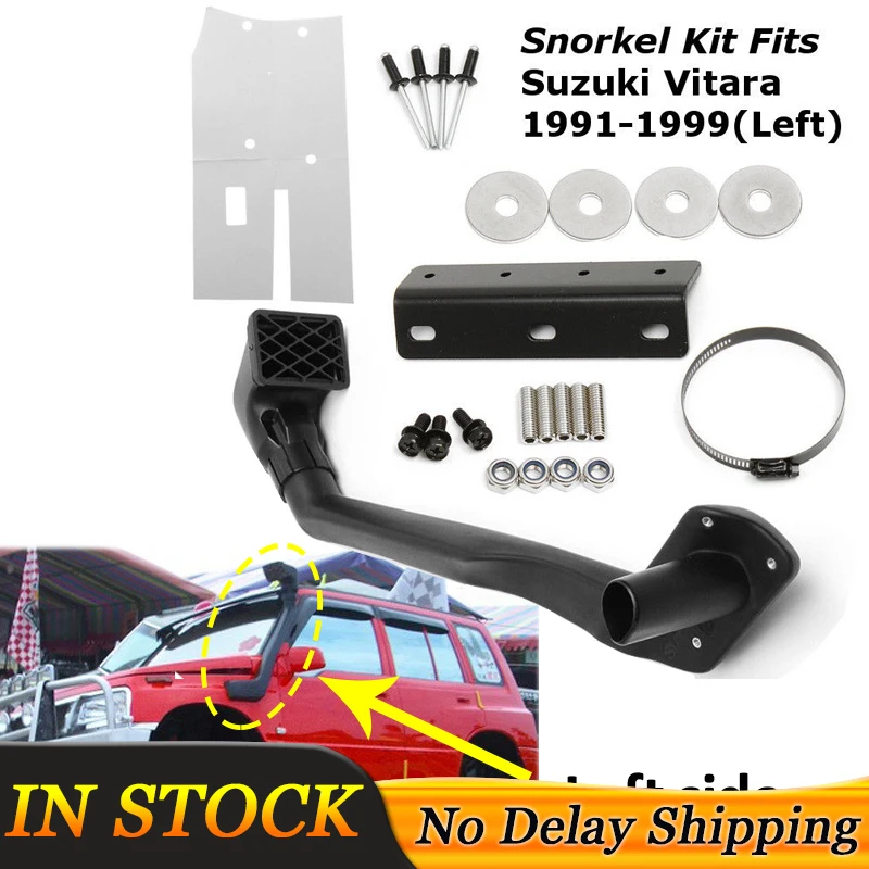 

1 Set Car Snorkel Kit Left Side For Suzuki Vitara 1991-1999 1.6L Petrol G16B 4WD 4x4 Air Intakes Parts Set