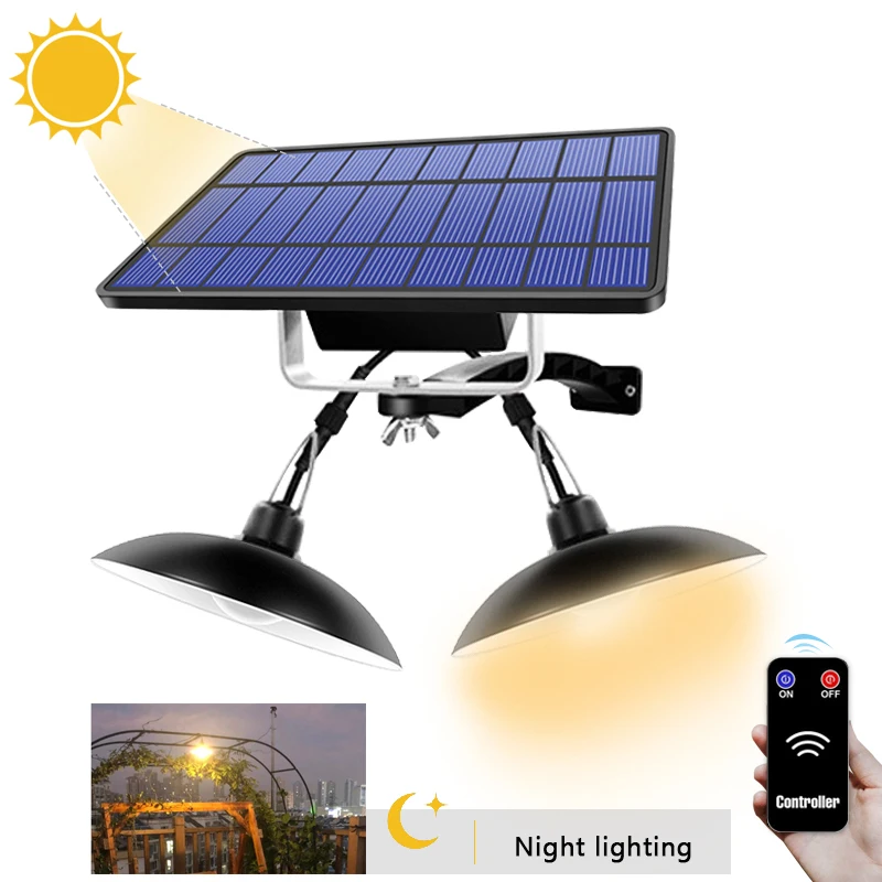 

Split Solar Light IP65 Waterdichte Solar Hanglamp Outdoor Indoor Solar Lamp Met Kabel Geschikt Voor Binnenplaats, Tuin, indoor