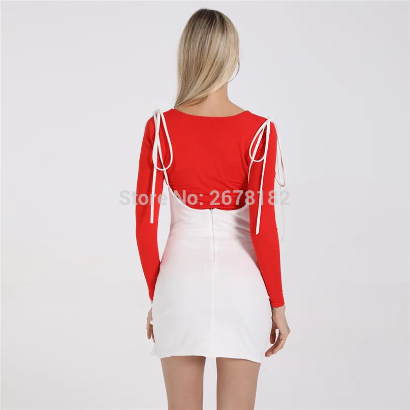 2019 зима осень новое женское сексуальное повседневное Бандажное платье с