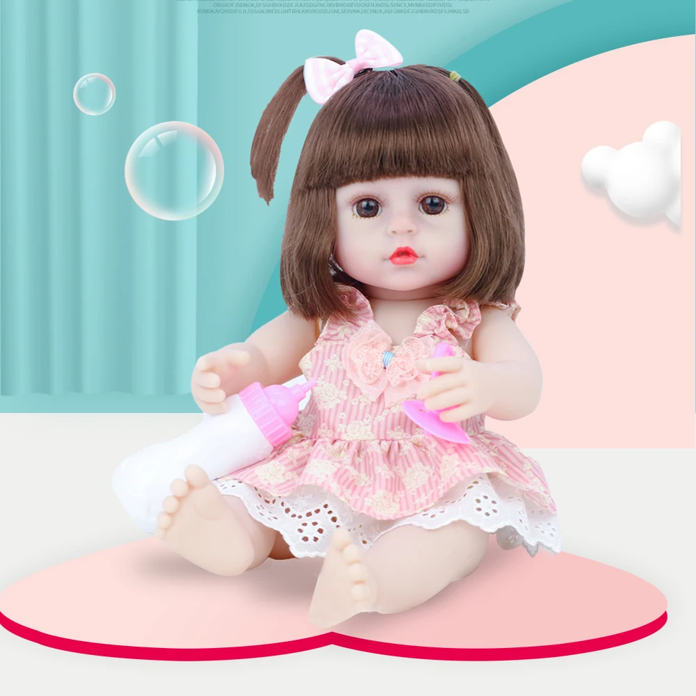 

38cm Reborn Doll Lifelike Newborn Simulation Cute Baby Enamel Doll Children Educational Toy Kids Birthday Gift Lovely Cute Baby