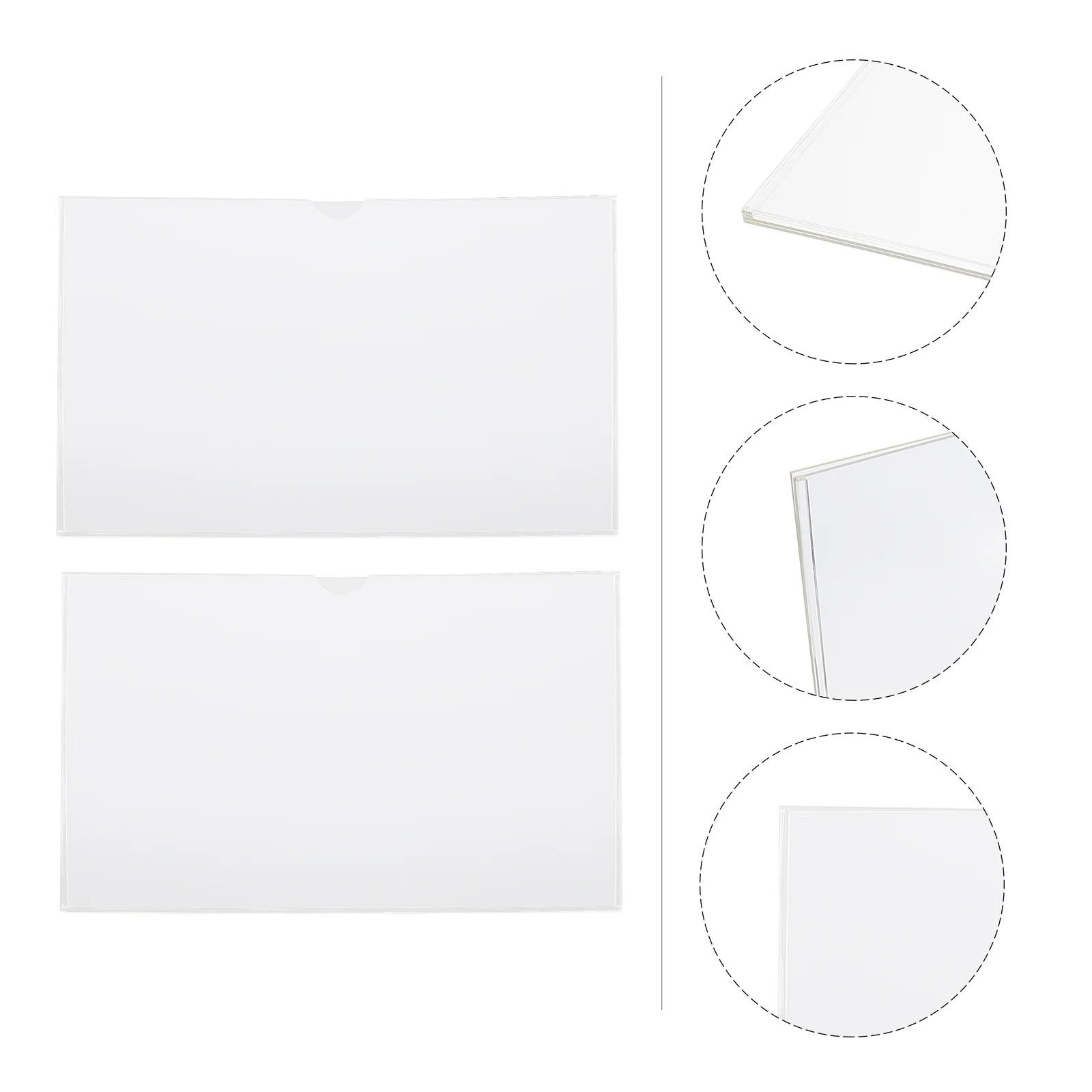 

2 шт., акриловые держатели для этикеток A4