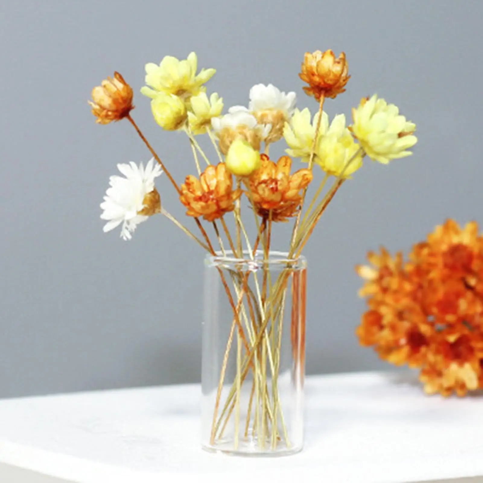 

Mini Fresh Dried Flower Vase Model Doll House Decor Home Furnishings DIY Crafts