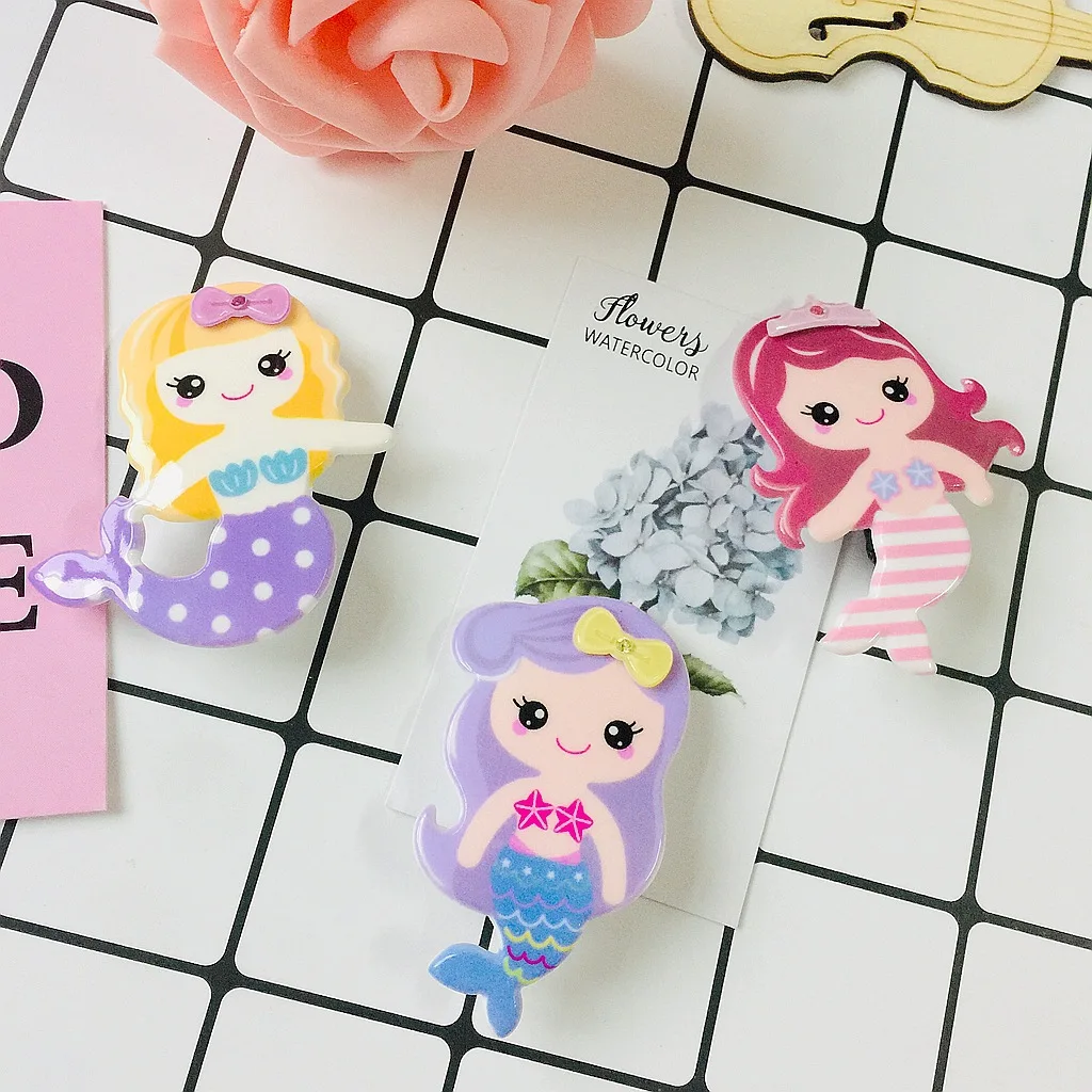 6 шт./комплект Детские Акриловые зажимы для волос | Игрушки и хобби