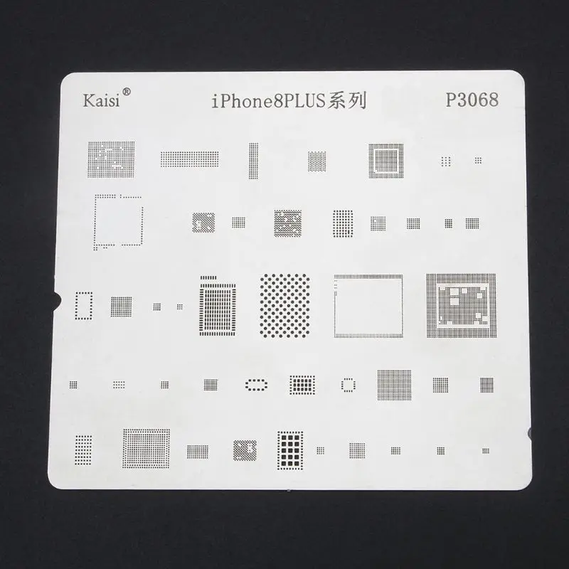 Набор трафаретов для реболлинга IC Chip из нержавеющей стали iPhone XS MAX/XR/XS/X/8 Plus/8/7 Plus/7/6S