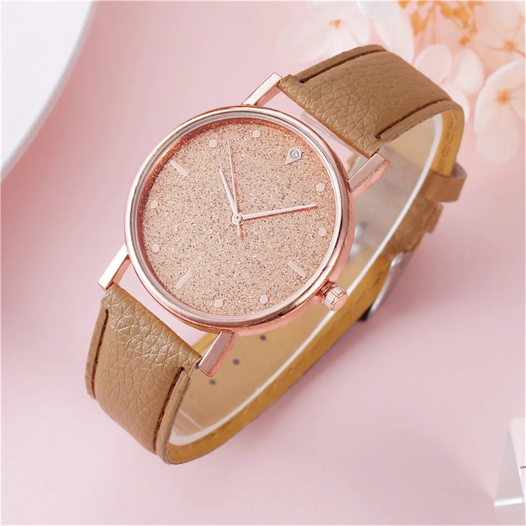 

Round Dials Women Wristwatch Dress Clock Orologio Da Donna Luxury Watches Quartz Watch Stainless Steel Dial Casual Bracele Watch