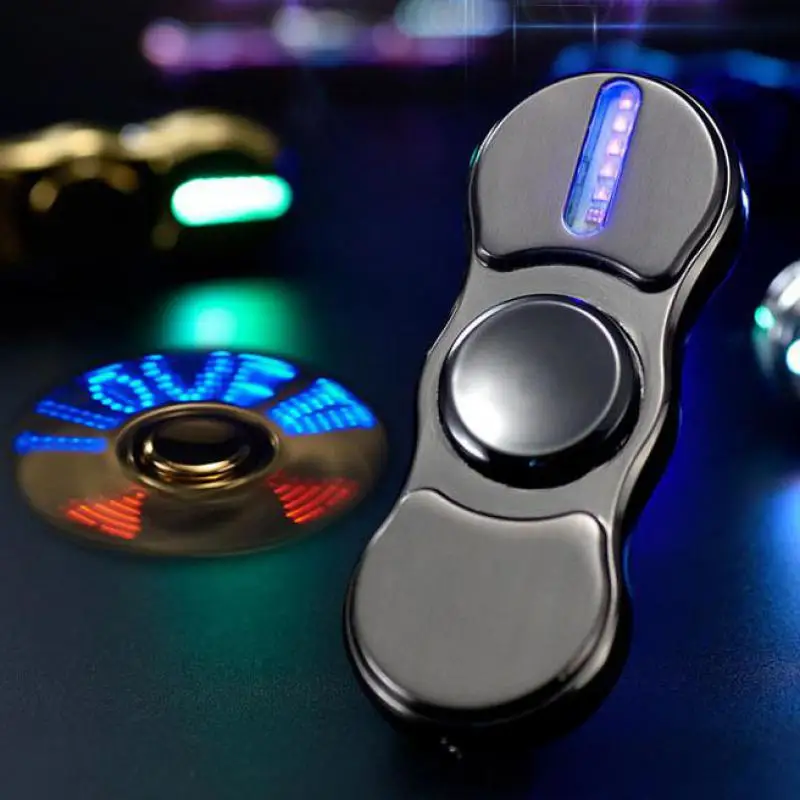 Usb зажигалка с пальцевым наконечником Гироскопическая заряжающая креативная