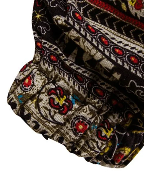 Мужские штаны для бега с этническим принтом длинные со средней талией 2019 зимняя