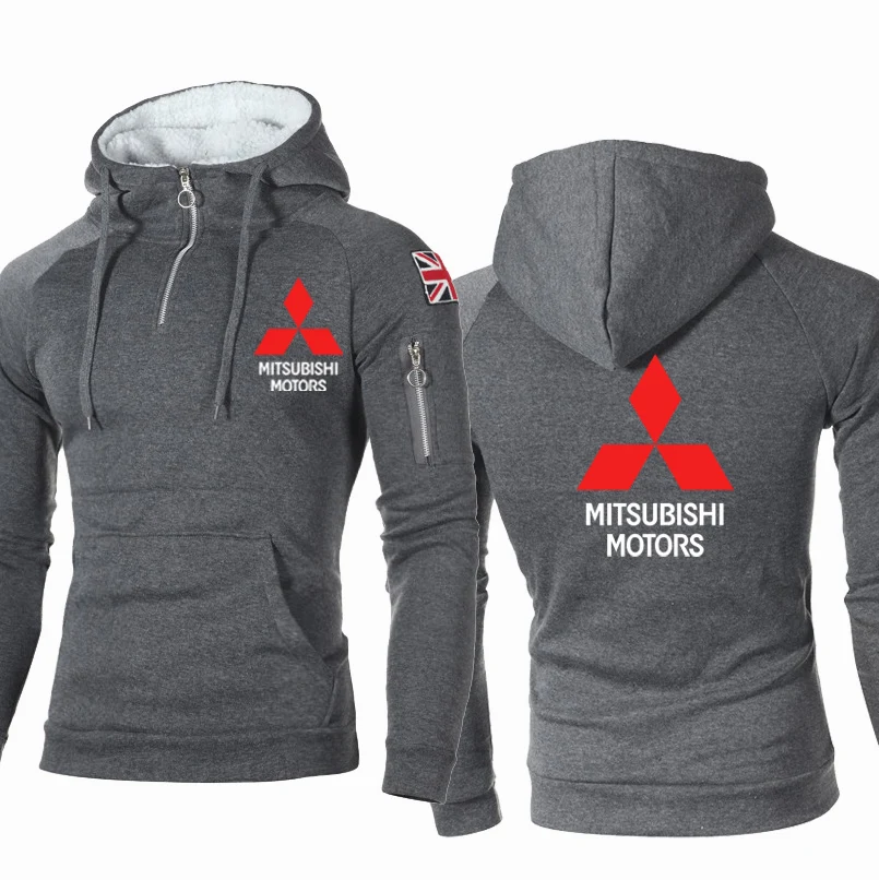 

2021 NEW Men Mitsubishi Car Logo Print Spring Autumn Men Mens Jacket Hoodie Fashion Casual Hoody Male Tops Clothing