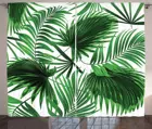 Пальмовые шторы с листьями реалистичные экзотические листья пальмы тропический рост Экология ботаника принт для гостиной спальни оконные шторы