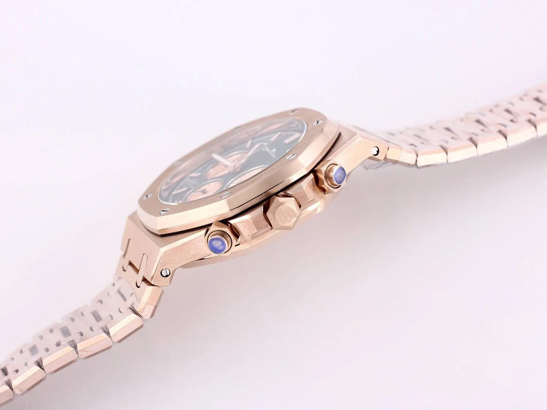 

2020 Luxury Brand New Men Watch Chronograph Sapphire Stainless Steel Rose Gold Oaks Luminous Green White Royal Watches Stopwatch