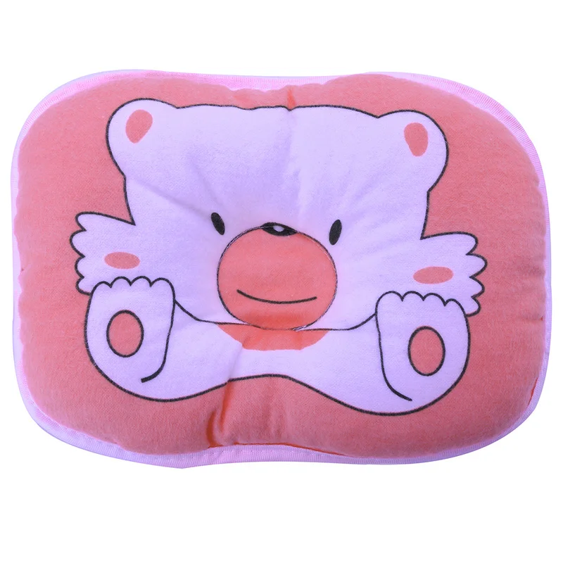 

Baby Pillow Newborn Infant Soft Neck Support Bear Printed Head Shape Pillow Baby Shaping Pillow Kids Headrest Head Positioner