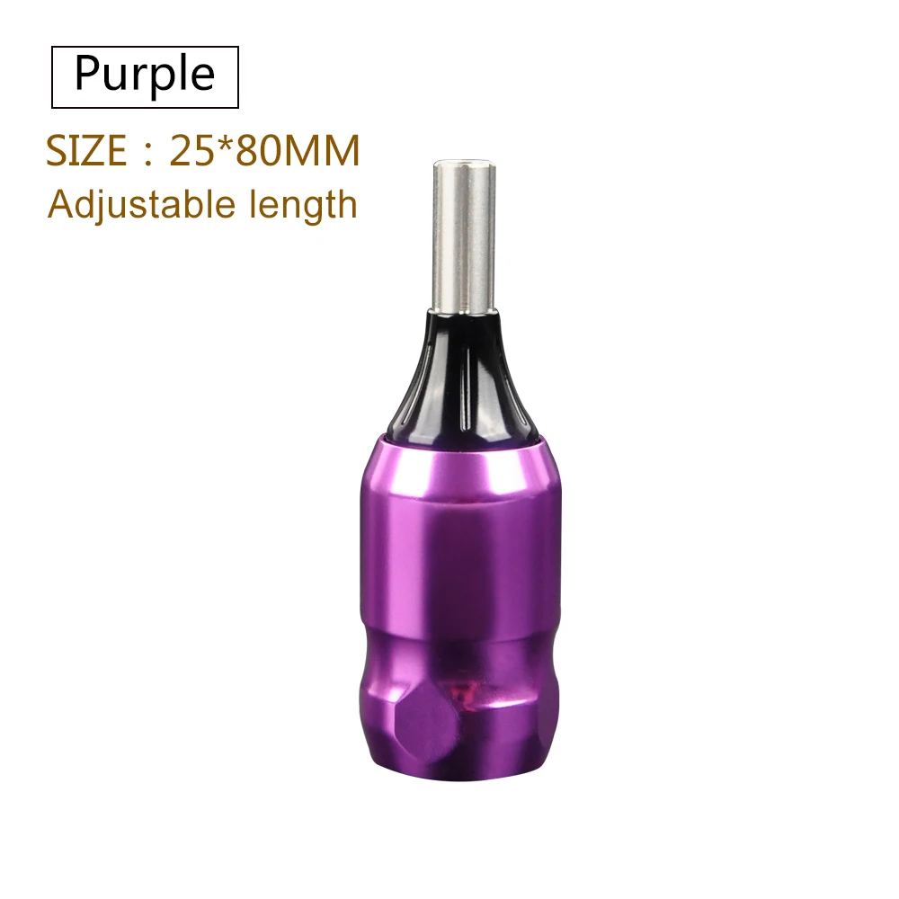 Фиолетовый Adjustable Super SPARK Cartridge Tattoo Grip For Needle Cartridges Supply tattoo machine pen for Cartridge Tattoo Needles - Цвет: Фиолетовый
