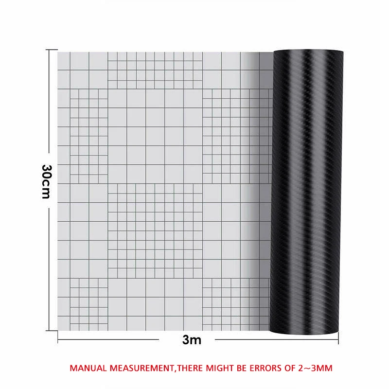 

Mayitr 1pc 6D Car Auto Foil Vinyl Sticker 300x30cm Waterproof Carbon Fiber Film Sticker For Helmet Suitcases Accessories Parts