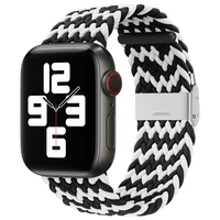 adjustable nylon strap for apple watch 7 41mm 45mm 6 5 4 se 44mm 40mm replacement bracelet strap for iwatch 3 2 1 42mm 38mm band