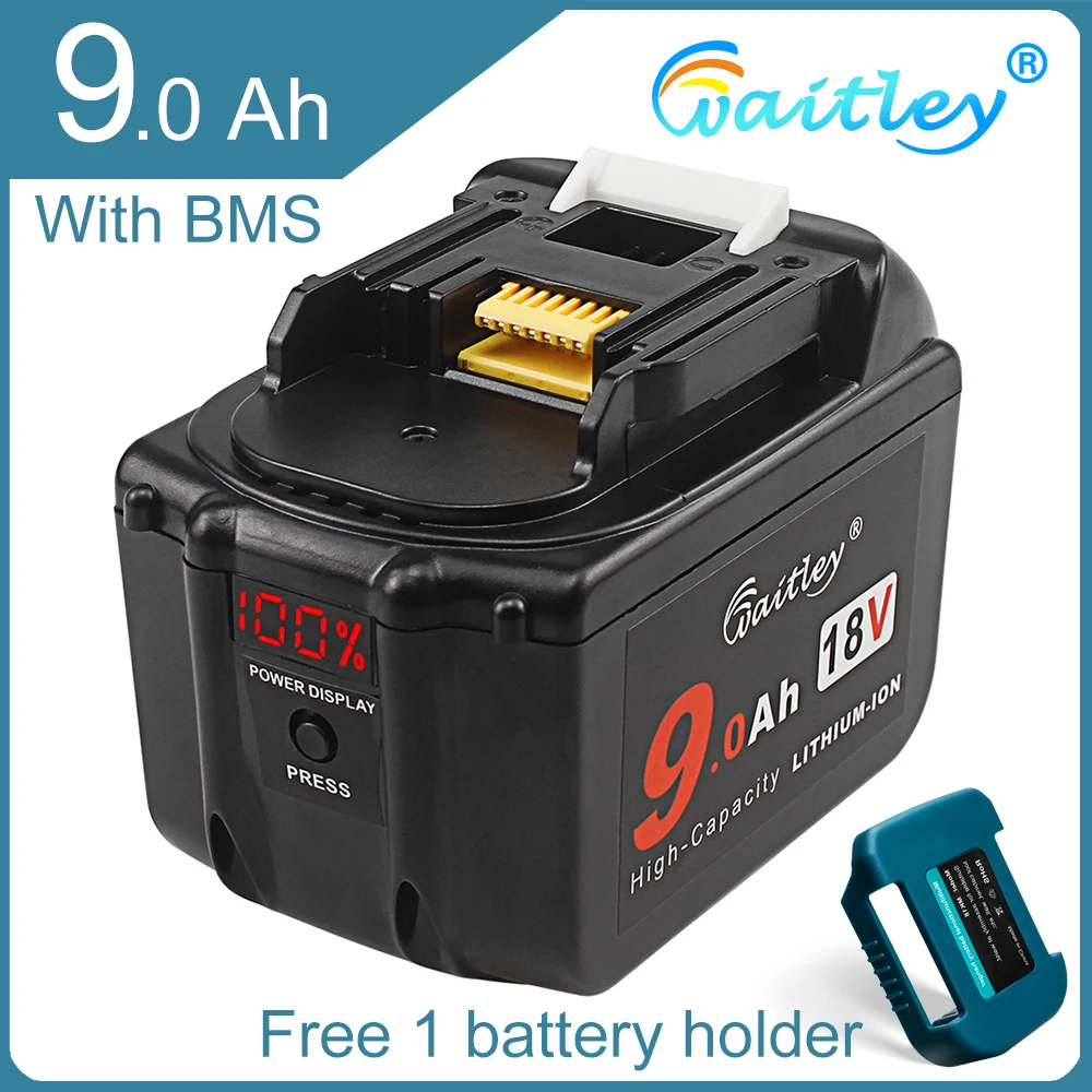 Литий-ионная аккумуляторная батарея BL1890 18 в 9,0 Ач для Makita 18 вольт, литий-ионная аккумуляторная батарея BL1830 BL1850 BL1860 для электроинструментов