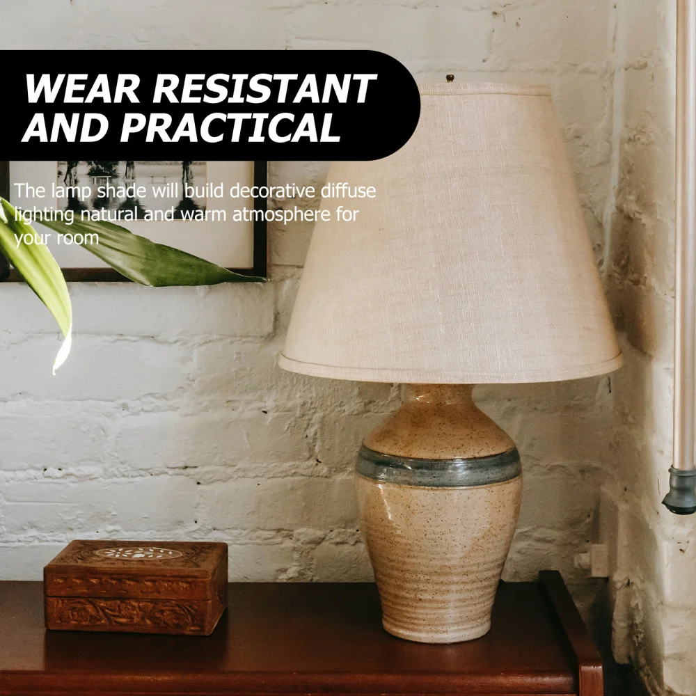 

1pc Simple Lampshade Delicate Home Droplight Lamp Shade for Decor (White)