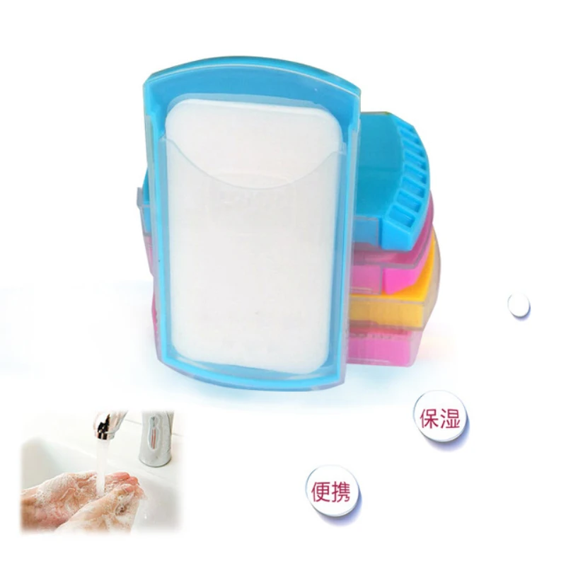 

Mini Disposable Soap Flakes Traveling Camping Hiking Outdoor Sports Portable Convenient Soap Paper Sheets Soap Flakes