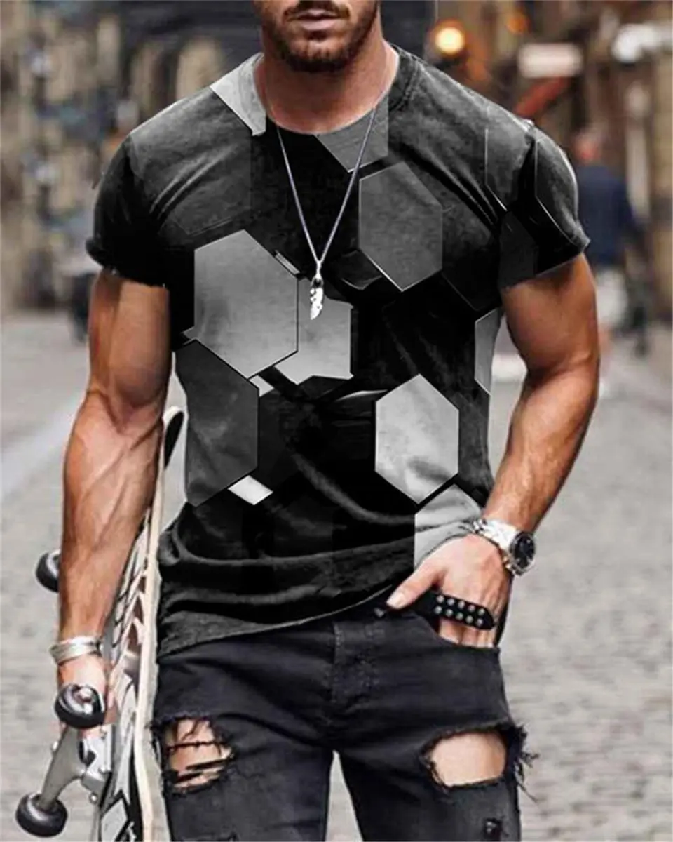 

Men's T-shirt Summer New Style 3D Printed Short Sleeves Tshirt men Fashion Comfort Male Tee Top Streetwear Camisetas hombre