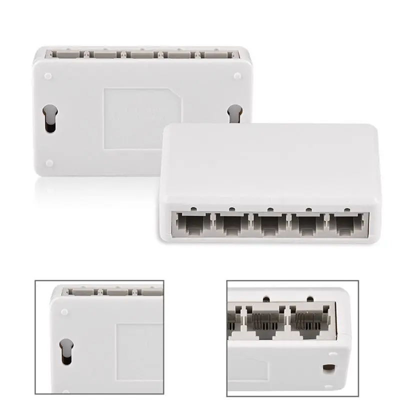 Ethernet Internet Splitter Hub Network Switch Computer 5 Ports 10/100Mbps US Plug | Компьютеры и офис